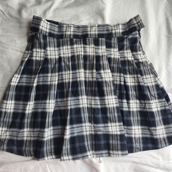 Forever 21 blue plaid skirt - Picture 1 of 4